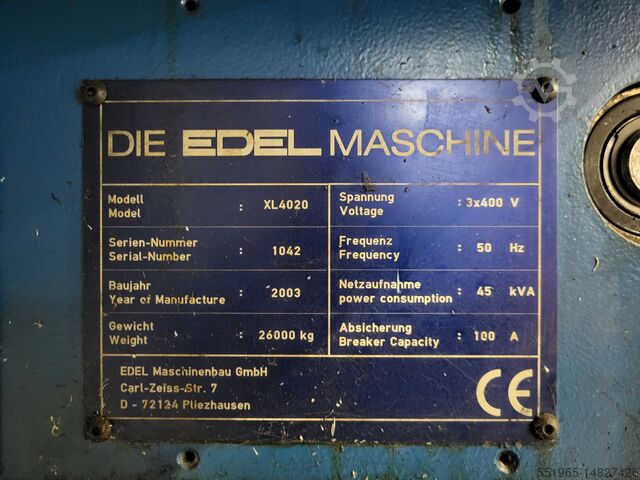 Обработващ център EDEL BERKZUEGMASCHINEN Koordimatic XL 4020