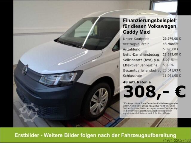 Pallbíll VW Caddy Maxi Kasten TDI*Tempo digCockp SHZ VKZ-Erk