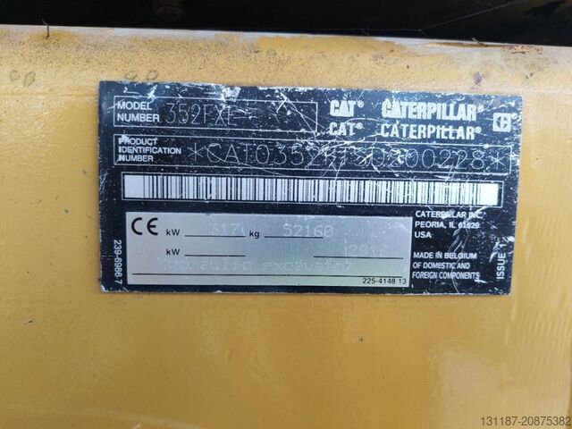 Máy xúc bánh xích CAT 352 FL XE MHD (17m demoliton)