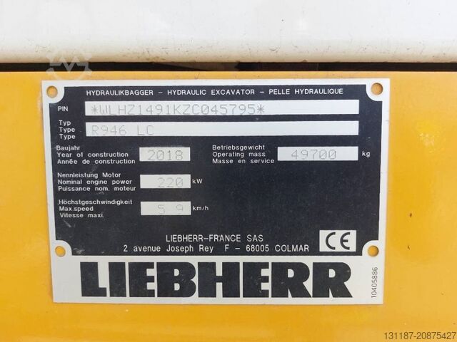 Koparka gąsienicowa Liebherr R 946LC (Lifting Cab)