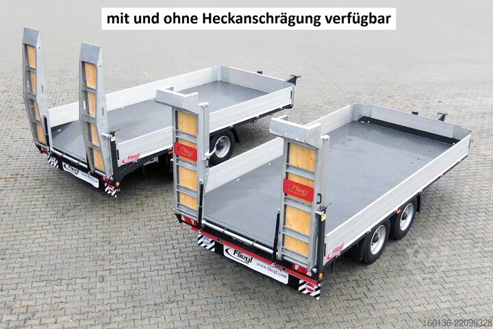 প্ল্যাটফর্ম ট্রেলার FLIEGL Tandem-Plattformanhänger Bau TPS 118 Bau