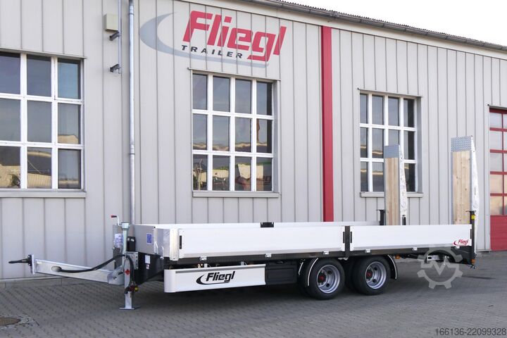 প্ল্যাটফর্ম ট্রেলার FLIEGL Tandem-Plattformanhänger Bau TPS 118 Bau