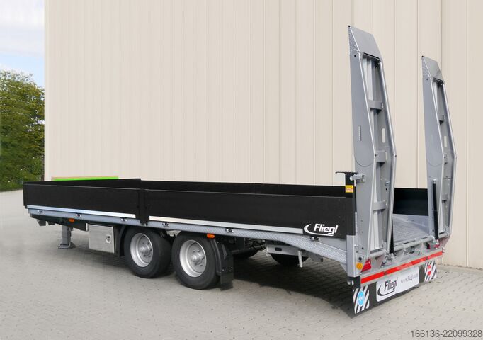 প্ল্যাটফর্ম ট্রেলার FLIEGL Tandem-Plattformanhänger Bau TPS 118 Bau