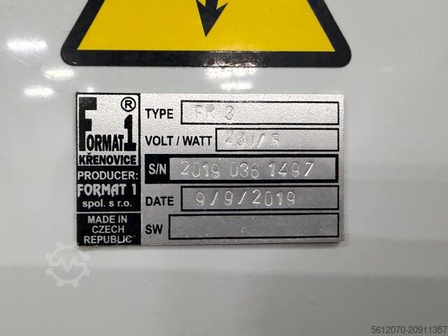 Balança de controlo com rejeição Format 1 spol, s.r.o. 0,4-20 kg