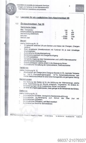 Komple sertleştirme hattı çan fırını SOLO 207FG-60/70