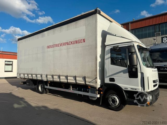 Dodávka s plachtovou bočnicou IVECO EURO CARGO 75E18 *  * EDSCHA * 2,85 M HOCH