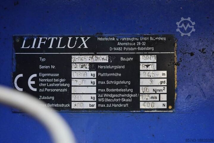 Saxlift Liftlux SL245-25D 4WD Diesel, 4x4 Drive, 26.5m Working Hei