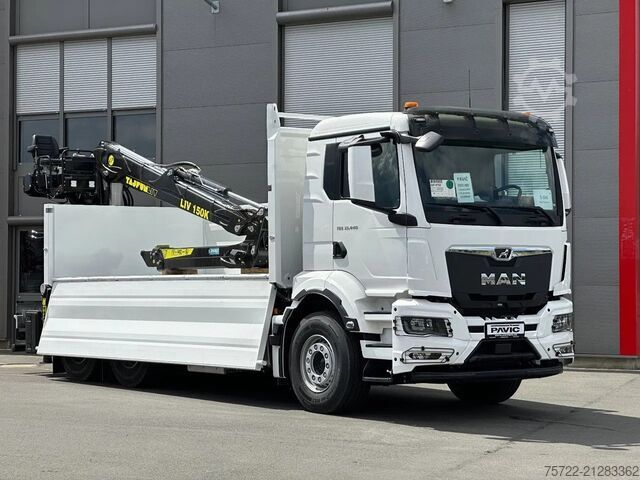 Xe ben có cần cẩu MAN TGS 33.440 6x4 BL Tajfun Liv L150K Recycling Kran