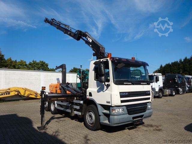 Truk container hook arm (roll-off) DAF 28-250 CF Abroller + HIA B195-3 Kran