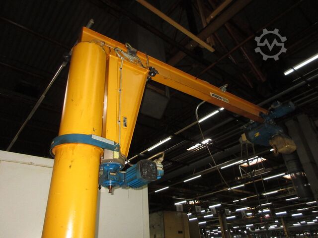 立柱旋转吊车、旋转吊车、链式提升机 ABUS Kran Drehkran Schwenkkran 500KG VS 0,5t 500Kg 2,5m Abus + GM Kettenzug