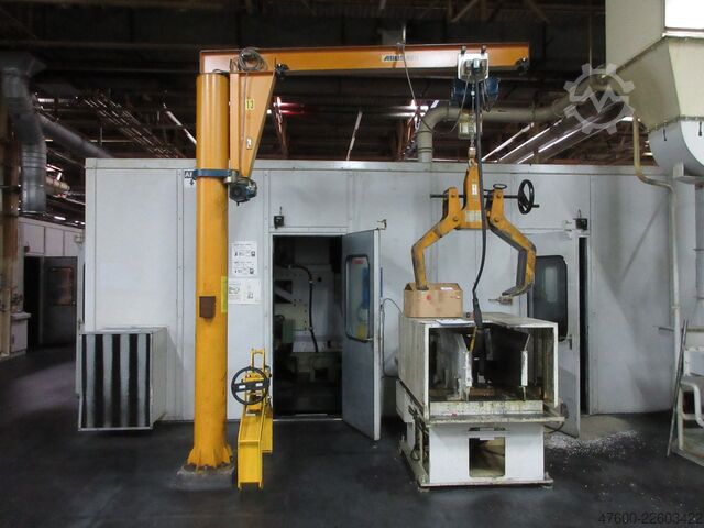 Zwenkkraan met kolom, draaischakel, kettingtakel ABUS Kran Drehkran Schwenkkran 500KG VS 0,5t 500Kg 2,5m Abus + GM Kettenzug