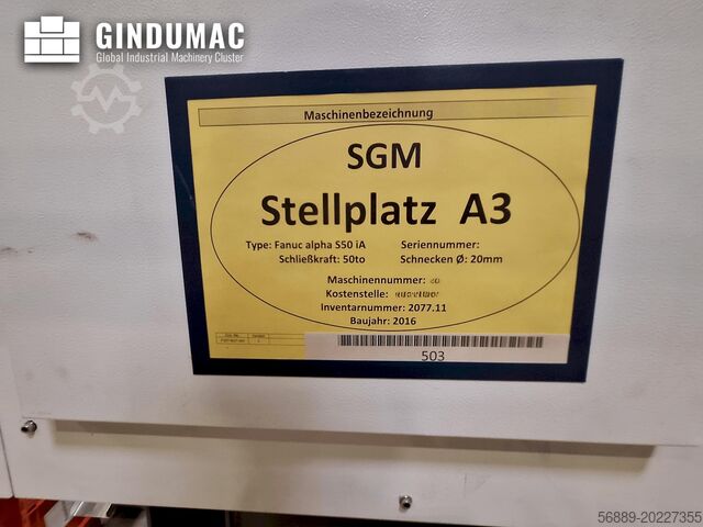 Elektrikli Enjeksiyon Makinesi FANUC Roboshot S50iA