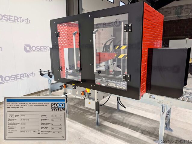 เครื่องขึ้นรูปกล่อง + เครื่องปิดผนึกด้วยเทป Soco System BE 2300 ATS L + T-4000