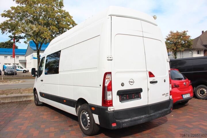 Furgoneta de caja alta OPEL Movano B Doka L3H3 6 Sitzer AHK Navi