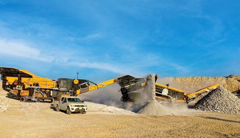 Гусеничный грохот (скальпирующий) FABO Tracked Screen Mobile Screening Plant FTJ-1175 FTB-1550