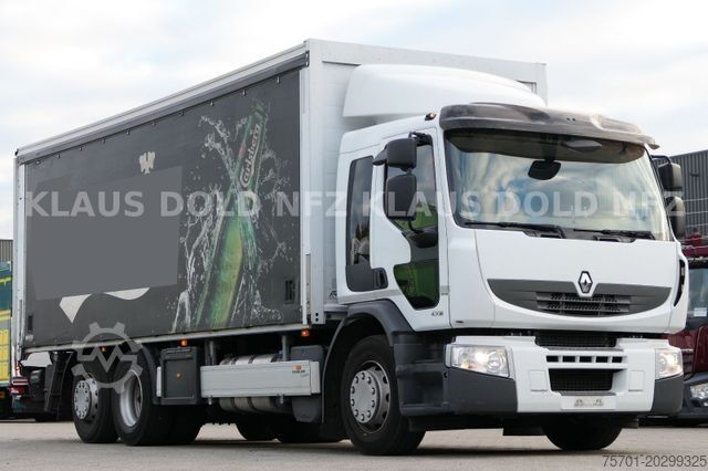 Xe tải thùng bạt sàn phẳng RENAULT Premium 430 Getränkewagen Lift-/Lenkachse EU5