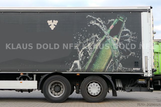Xe tải thùng bạt sàn phẳng RENAULT Premium 430 Getränkewagen Lift-/Lenkachse EU5