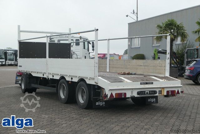 Anhänger mit offener Pritsche MEUSBURGER MPJ 3, Rampen, Luft-Lift, Bordwände, Container