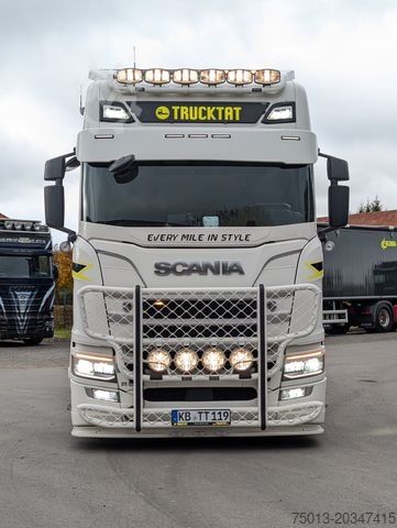 Стандартен влекач SCANIA V8 R580 6X2, Retarder, Voll-Luft, OPEN PIPES