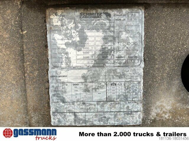 Полуремарке самосвал Schmitz SKI 24 SL 7.2, Stahlmulde ca. 27m³, Liftachse