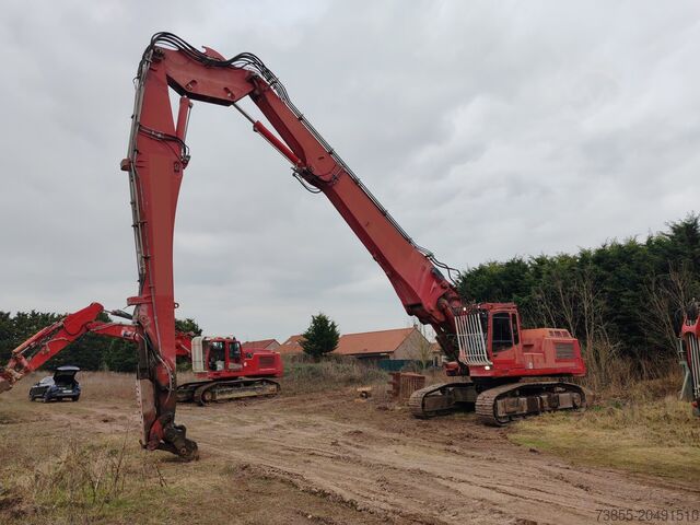 Demolition Excavator Liebherr R 954 B with long demolition boom (28m), standard boom and bucket