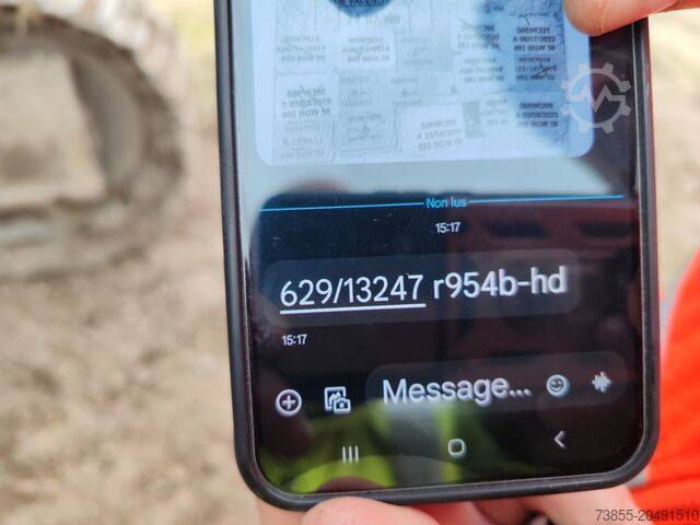 Demolition Excavator Liebherr R 954 B with long demolition boom (28m), standard boom and bucket