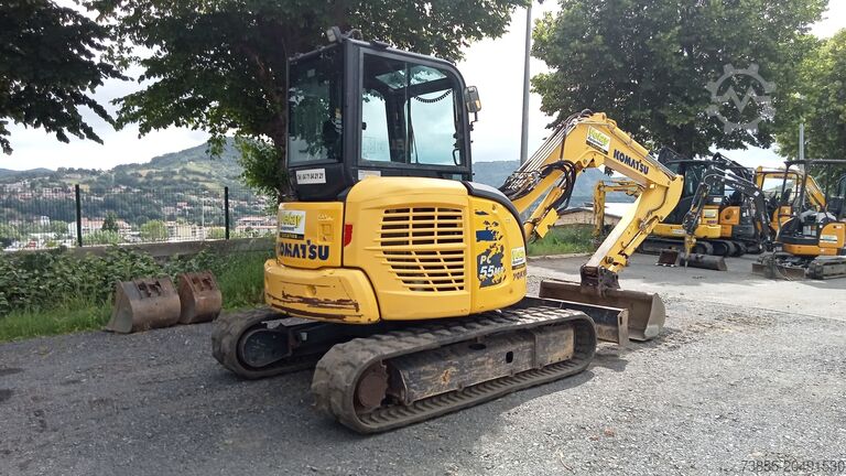 Mini Excavator  < 7t Komatsu PC55MR-5E0 with 3 buckets