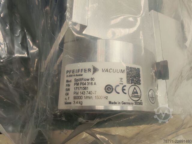 Turbomolekuláris vákuumszivattyú Pfeiffer SplitFlow 80 + TC110 controller