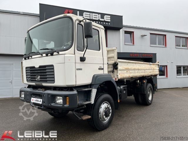 Třístranný sklápěč MAN F2000*19-314 FAK*4x4*Meiller*AP-Achsen*176tkm*