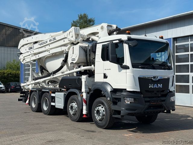 Tovornjak s črpalko za beton MAN TGS 41.470 8x4 EURO6 PUMI CIFA MAGNUM MK28L