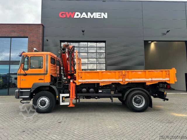 3-zijdige kipper MAN 18.284 4x4 3 zijdige kipper/ Kraan