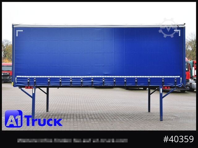 Izmjenjivo sandučno vozilo sa ravnom platformom i ceradom KRONE Wechselbrücke 7,45, Code XL, Bordwand, neue Plane