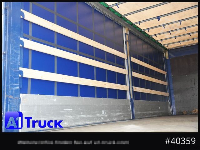 Izmjenjivo sandučno vozilo sa ravnom platformom i ceradom KRONE Wechselbrücke 7,45, Code XL, Bordwand, neue Plane