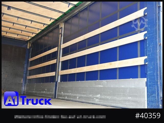 Izmjenjivo sandučno vozilo sa ravnom platformom i ceradom KRONE Wechselbrücke 7,45, Code XL, Bordwand, neue Plane