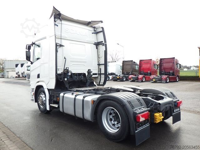 Standard tractor unit SCANIA R 450 A Highline/Ret./Hydr./Safety/Leder/Spoiler