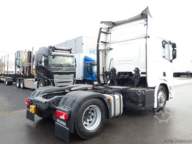Standard tractor unit SCANIA R 450 A Highline/Ret./Hydr./Safety/Leder/Spoiler