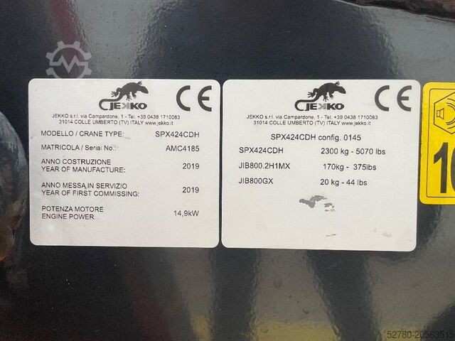 Mini crane Jekko SPX 424 CDH