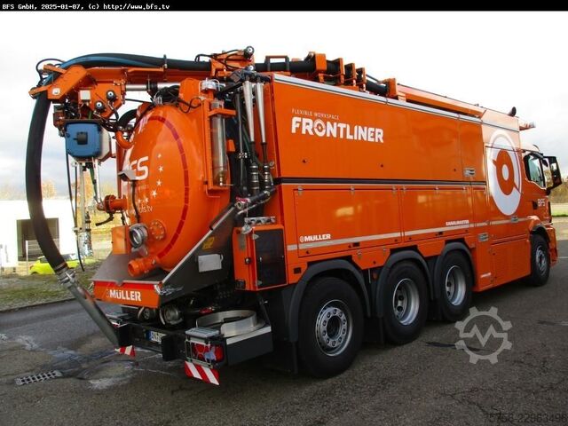 Autocisterna a vuoto MAN TGS (TG3) 35.520 8x4-4 BL CH  MÜLLER Canalmaster