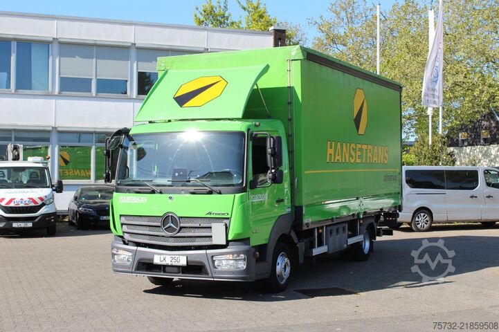 Gardinsidad skåpbil Mercedes-Benz Atego 1221 E6  Schiebeplane 6,12m LBW ACC Klima