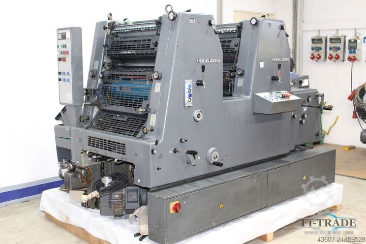Dvoubarvový ofsetový tiskový stroj Heidelberg GTOZP-52+ N+P