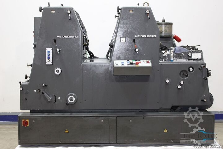 Dvoubarvový ofsetový tiskový stroj Heidelberg GTOZP-52+ N+P