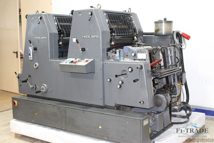 Dvoubarvový ofsetový tiskový stroj Heidelberg GTOZP-52+ N+P