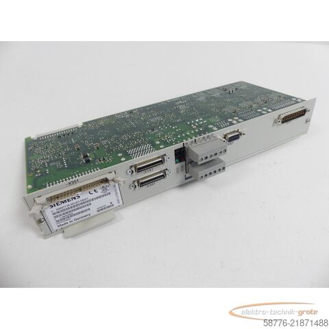 Komponens Siemens 6SN1118-0DJ21-0AA1 Regelungseinschub SIMODRIVE Version B SN:T-V82005550