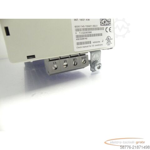コンポーネント Siemens 6SN1145-1BA01-0BA1 SN T-V32060936 generalüberholt m. 3 Mon. Gewährl.