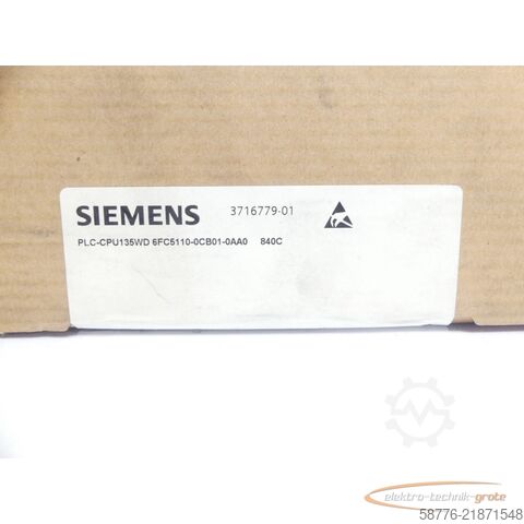 Komponenta Siemens 840C 6FC5110-0CB01-0AA0 PLC-CPU135WD SN: T-FO604200 --