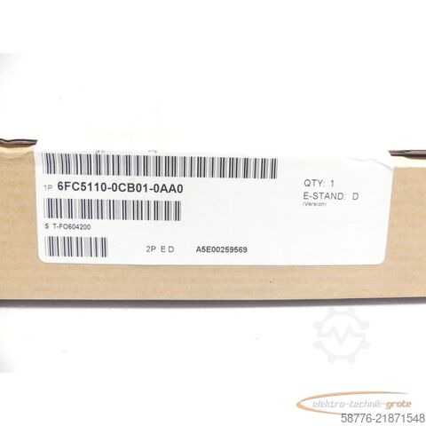 Komponenta Siemens 840C 6FC5110-0CB01-0AA0 PLC-CPU135WD SN: T-FO604200 --