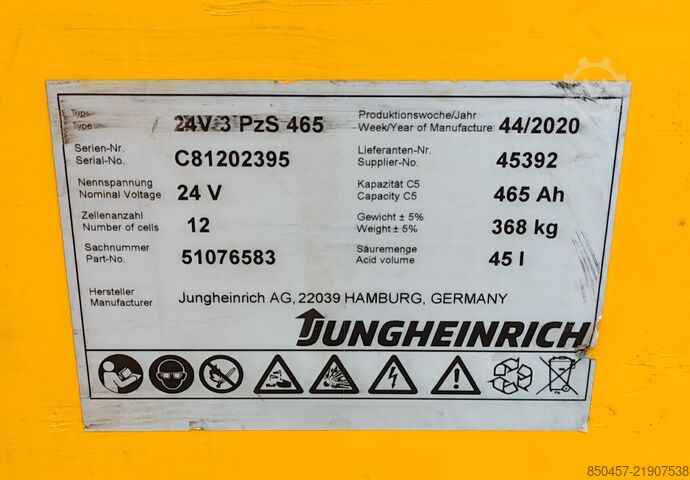 Transpallet elettrici Jungheinrich ERE225 1400mm/ 465ah/ 4pc in stock