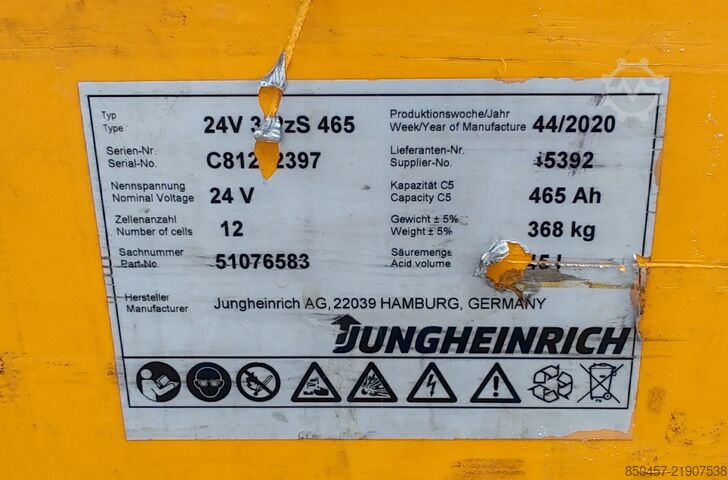 Transpallet elettrici Jungheinrich ERE225 1400mm/ 465ah/ 4pc in stock