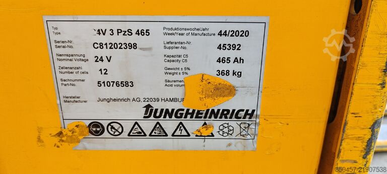 Transpallet elettrici Jungheinrich ERE225 1400mm/ 465ah/ 4pc in stock