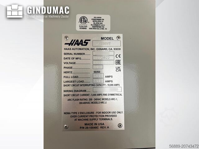 Pystysuora työstö keskus HAAS VF-2SSYT + Pallet pool